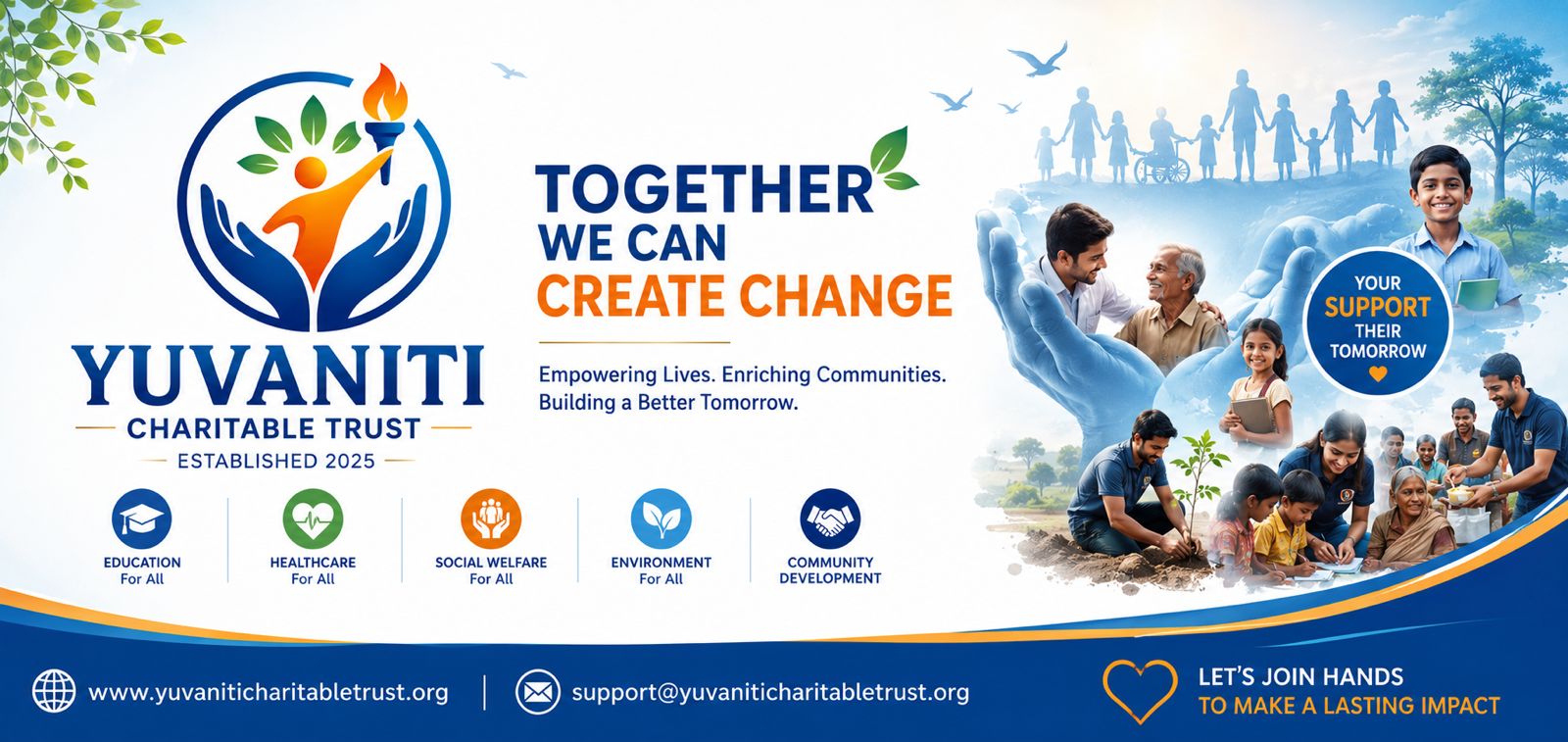 Yuvaniti Charitable Trust banner